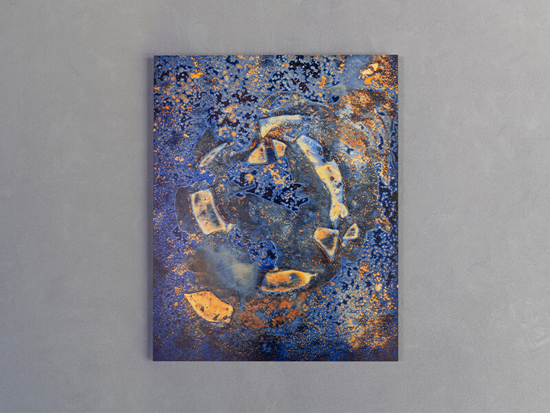 CryoLumen Storm Print: Snow Ice in a Snow Storm, 1-hour exposure (Rila National Park), January 17, 2021